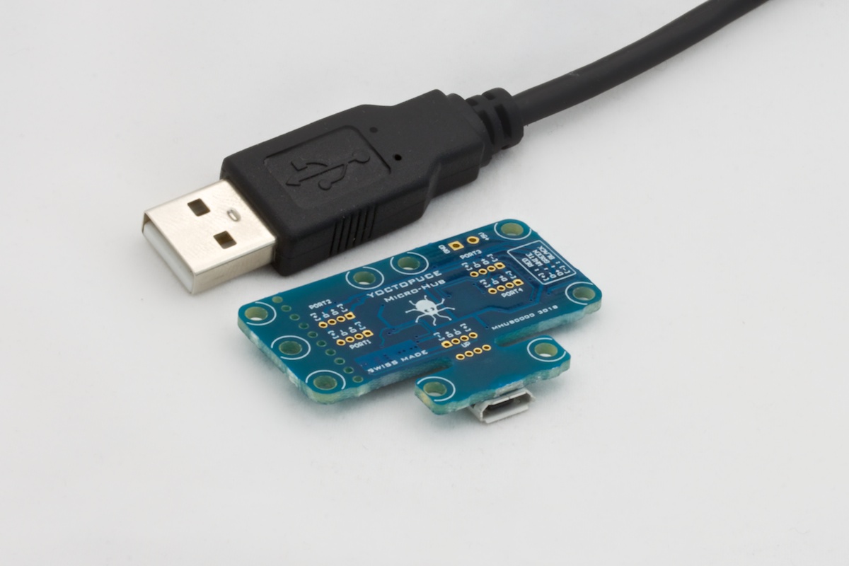Micro-USB-Hub - Micro USB hub with solder pads, for DIY