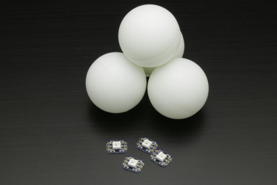 Yocto-Color, Neopixel et balles de ping pong